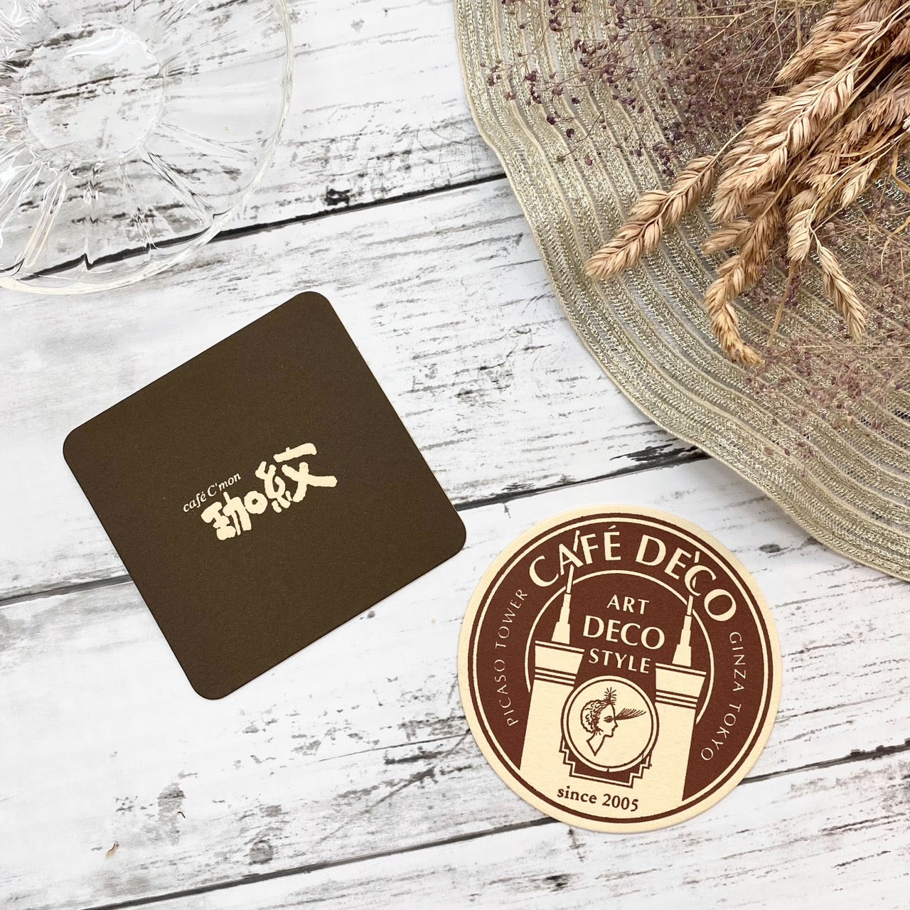 未晒コースター オリジナル印刷(ベタあり)