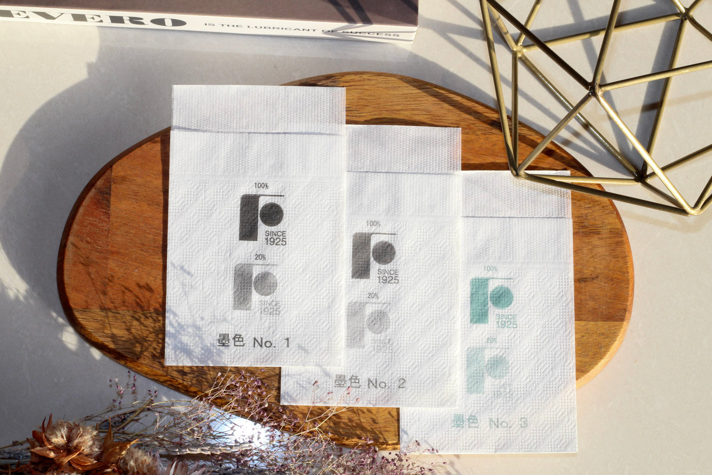 6折シングルナフキン 白地 オリジナル印刷