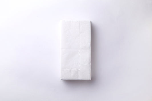 2プライナフキン 8折 白無地 ディナーナフキン