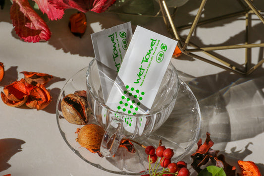 紙おてふき【内ポリ貼りタイプ】細型 既製柄