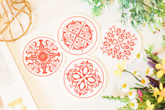 既製柄コースター 1mm厚100枚パック/0.5㎜厚200枚パック